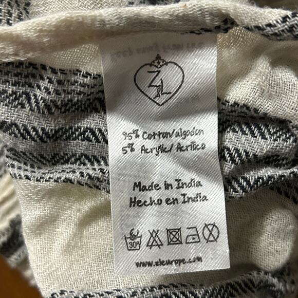 Z&L Womens Boho Beachy Tassel Drawstring Striped Pull On Wide Leg Pants Size‎ M - Picture 8 of 10